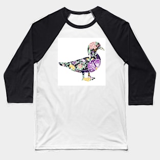 Floral Duck Baseball T-Shirt